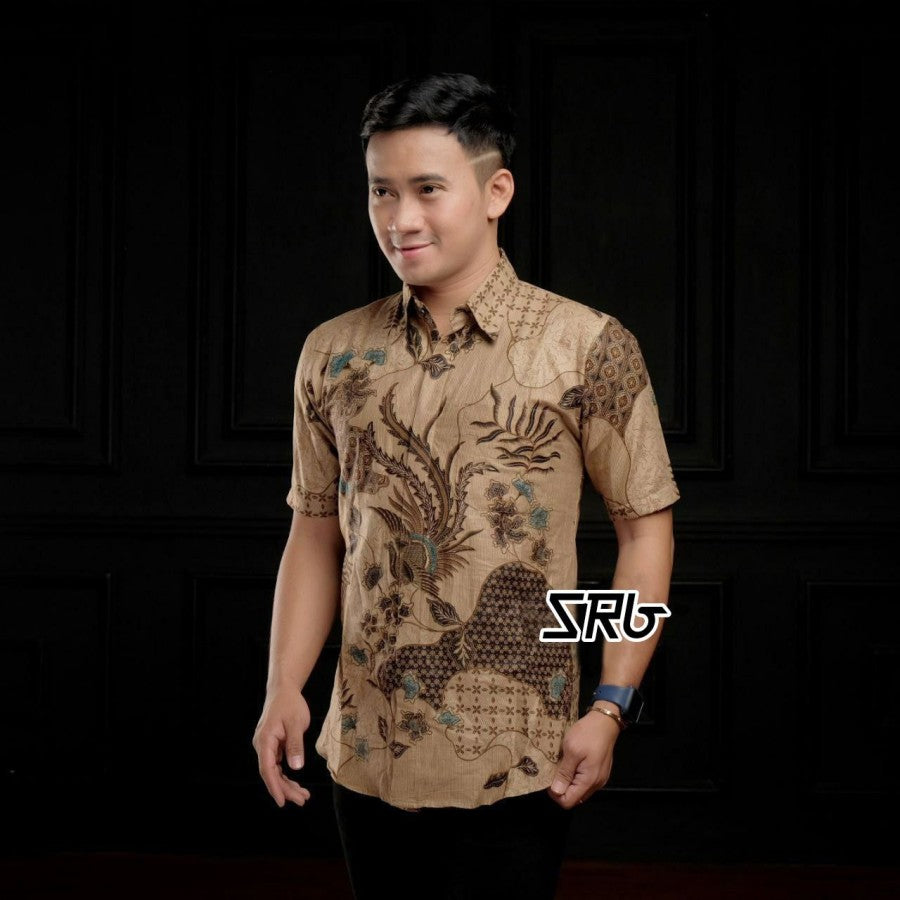 Kemeja Hem Batik Pria lengan pendek murah grosir obral seragaman