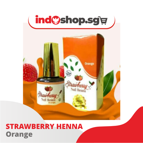 Strawberry Henna Nail Polish | Inai Kuku Halal 14 ml