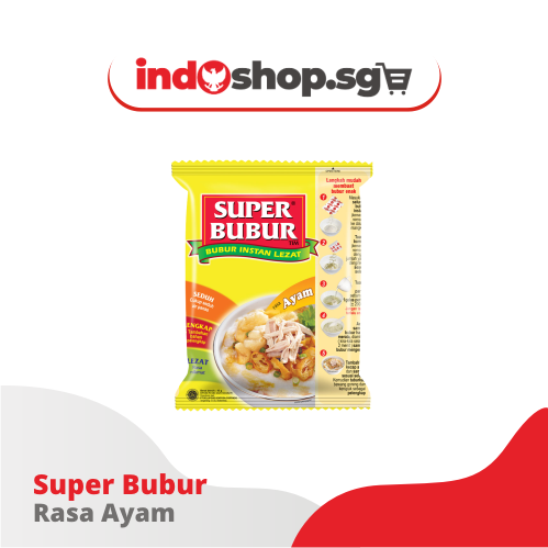 Instant Porridge Super Bubur Abon Sapi & Ayam 45 gr | Beef Floss Instant Porridge | Chicken Instant Porridge
