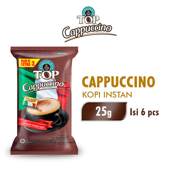 TOP Cappuccino Kopi Instan isi 6 pcs x 25 gr - Wings