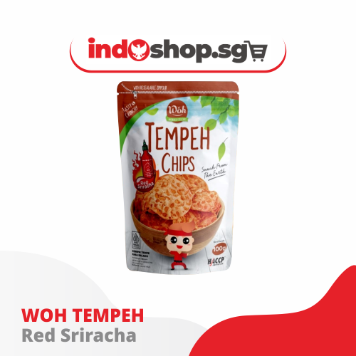 Woh Tempeh Chips 100 gr | Balado/Hot and Spicy | Barbecue | Seaweed #indoshop#