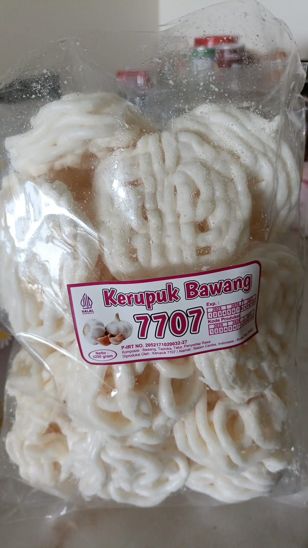 🧄 KERUPUK BAWANG 77 (7707) 🧄 Crispy Indonesian Garlic Crackers