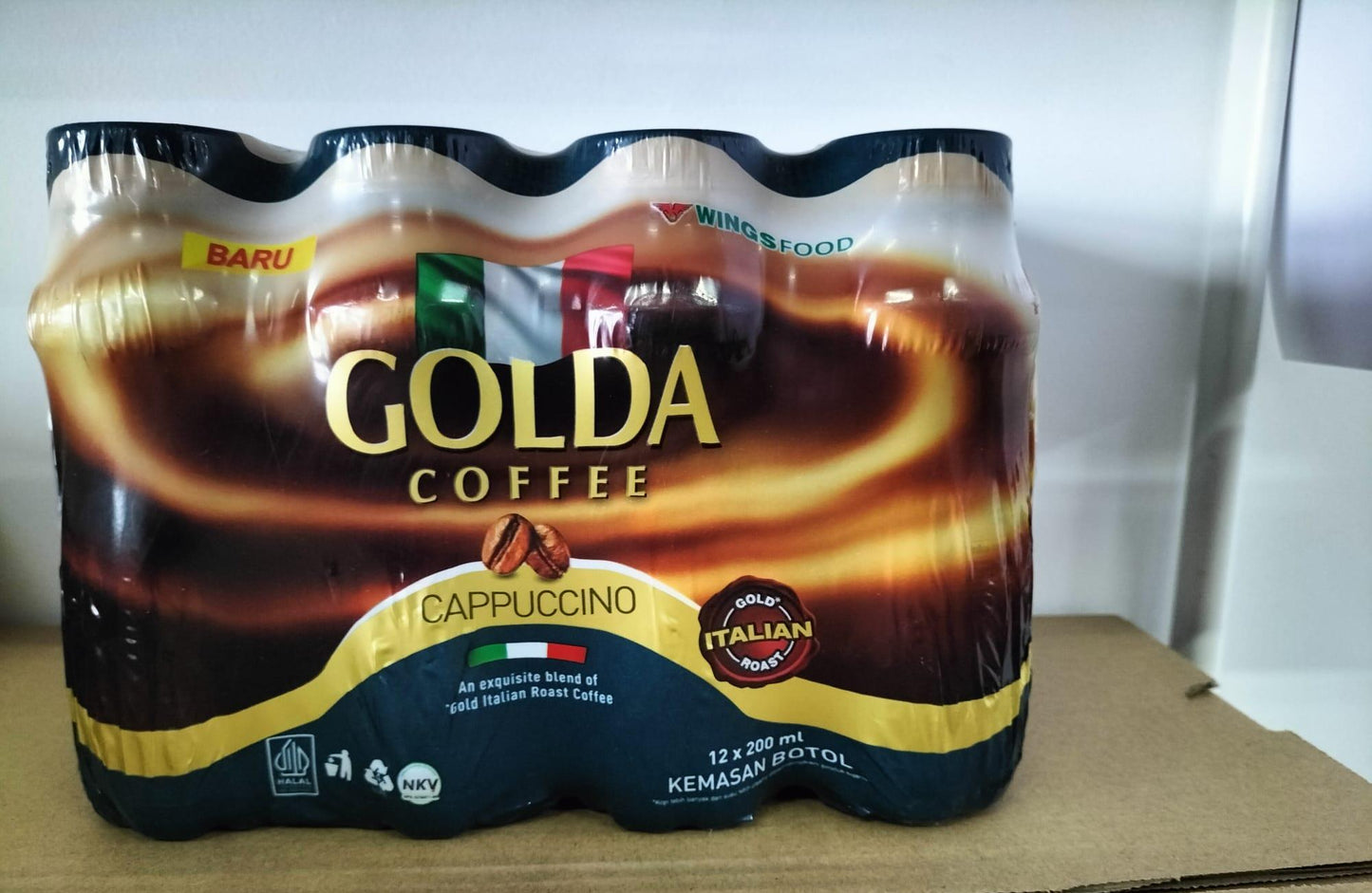 ✦✦✦ GOLDA COFFEE CAPPUCCINO RTD DRINK 12 x 200ml ✦✦✦ ☕ Creamy Cappuccino Coffee Drink | Ready To Drink | Indonesian Favorite ☕