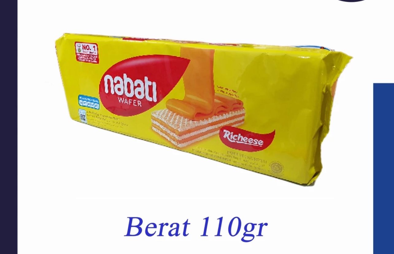 Nabati Wafer Richeese Keju – Creamy Cheese Wafer Snack