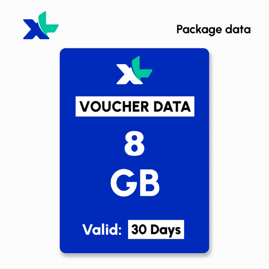 Mobile Data XL Data 8 GB 30 Days | #Digital_Indoshop.sg