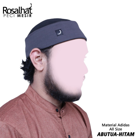 Hajj Cap | PRIA Afghan Cap - Rosal Hat Cap - Men | Rosal Peci Lipat Mesir Rosalhat Peci Sholat Kopiah