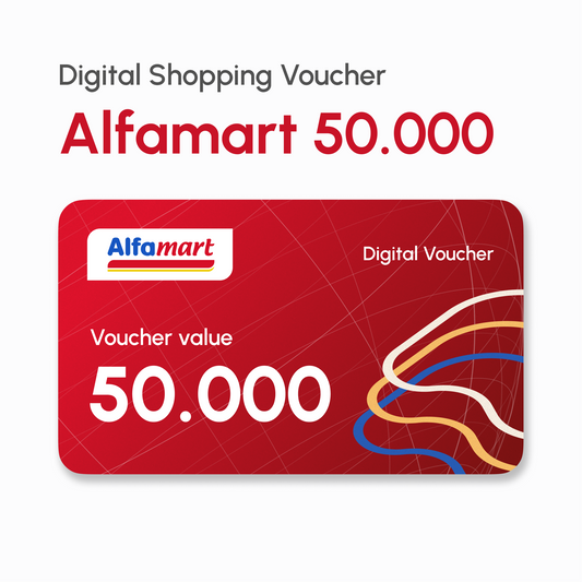 Shopping Voucher E-voucher Alfamart Rp50.000 valid 3 months | #Digital_Indoshop.sg