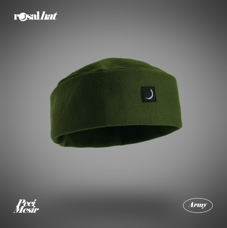 Hajj Cap | PRIA Afghan Cap - Rosal Hat Cap - Men | Rosal Peci Lipat Mesir Rosalhat Peci Sholat Kopiah