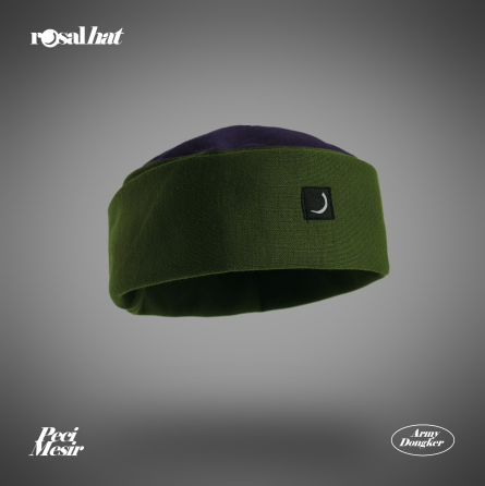Hajj Cap | PRIA Afghan Cap - Rosal Hat Cap - Men | Rosal Peci Lipat Mesir Rosalhat Peci Sholat Kopiah