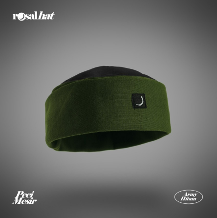 Hajj Cap | PRIA Afghan Cap - Rosal Hat Cap - Men | Rosal Peci Lipat Mesir Rosalhat Peci Sholat Kopiah