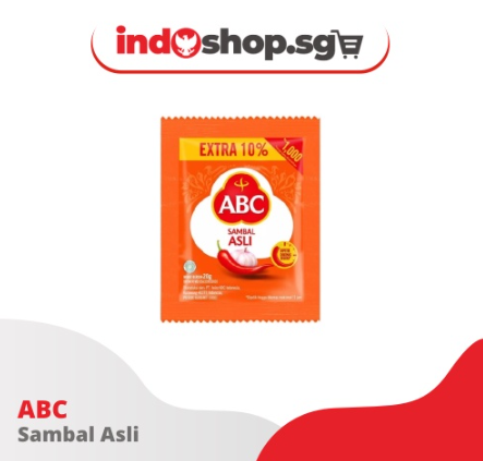 ABC Chili Sauce Sachet | Sambal ABC Sambel Asli sachet isi 1 pack isi 10 @20 gram | Indonesian Chili