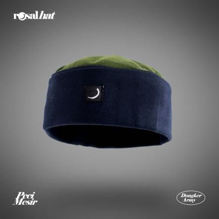 Hajj Cap | PRIA Afghan Cap - Rosal Hat Cap - Men | Rosal Peci Lipat Mesir Rosalhat Peci Sholat Kopiah