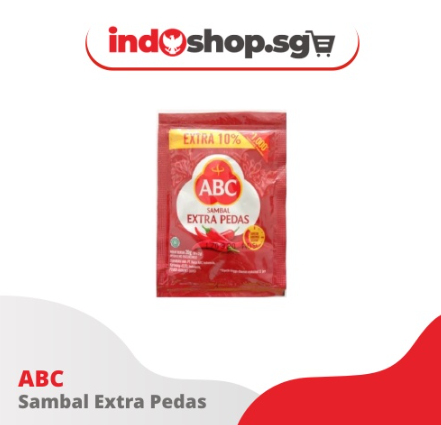 ABC Chili Sauce Sachet | Sambal ABC Sambel Asli sachet isi 1 pack isi 10 @20 gram | Indonesian Chili