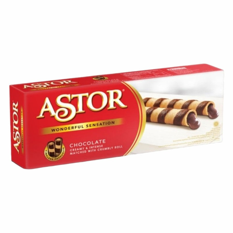 WHOLESALE Chocolate Filled Wafer Stick | Astor Double Coklat | 1 CARTON 20 BOXES