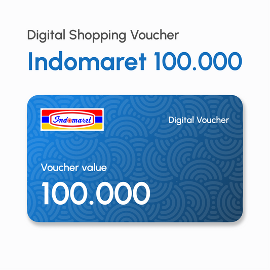 Shopping Voucher E-voucher Indomaret Rp100.000 valid 3 months | #Digital_Indoshop.sg