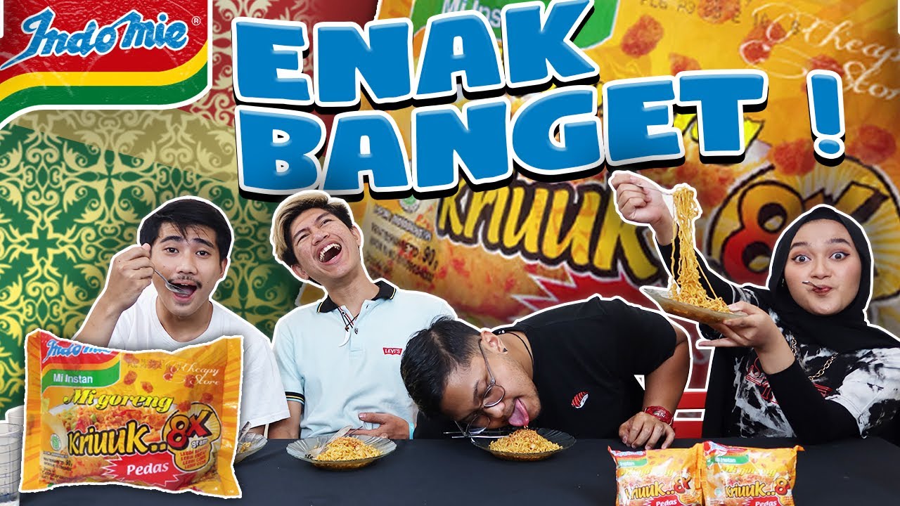 Instant Fried Noodle bundle 10 pcs | Indomie Goreng Kriuk Pedas 8x Dengan Kremesan