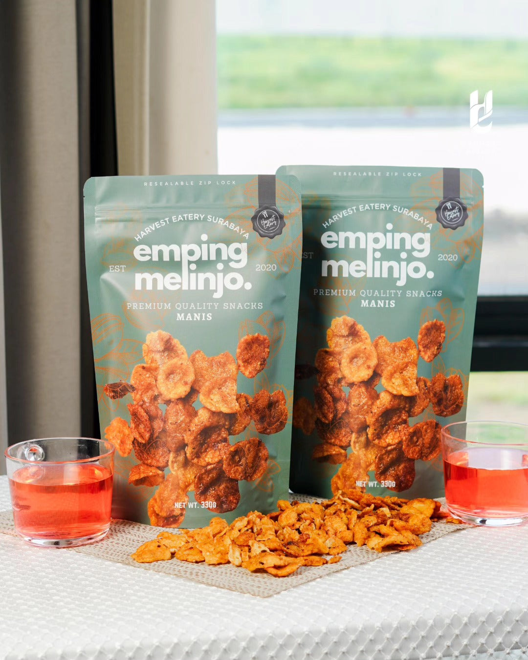 Emping Melinjo Cracker 330 gr / 500 gr | Harvest Eatery