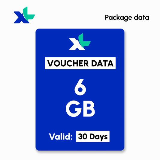 Mobile Data XL Data 6 GB 30 Days | #Digital_Indoshop.sg