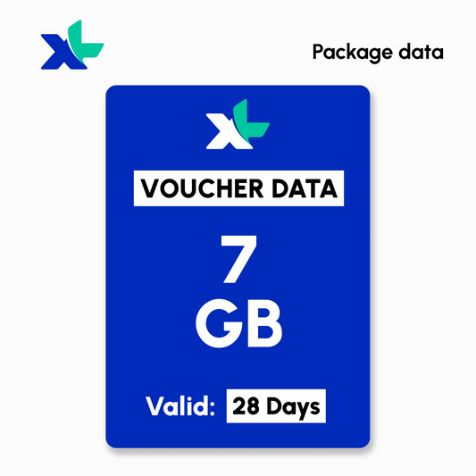 Mobile Data XL Data 7 GB 30 Days | #Digital_Indoshop.sg