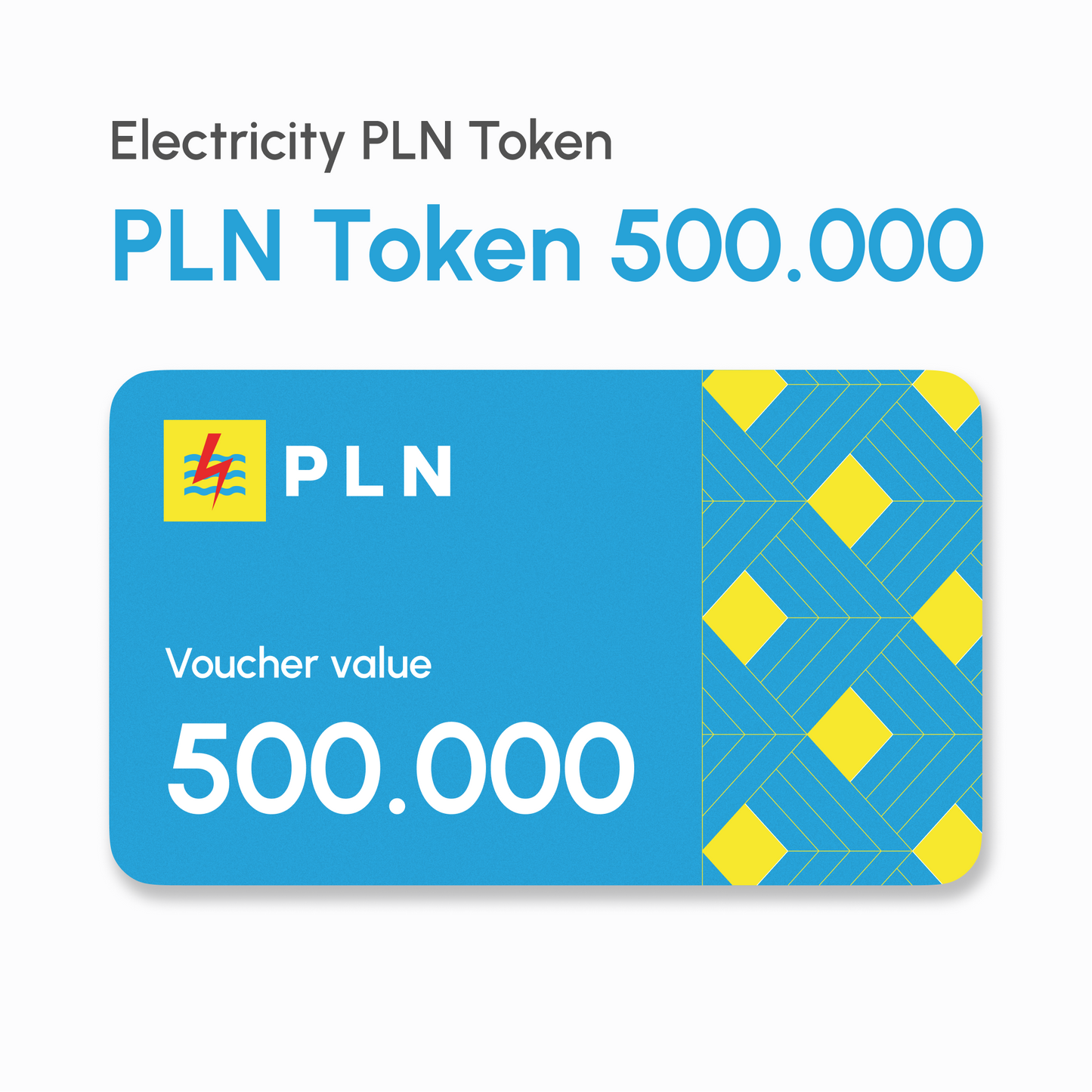 PLN Electricity Token 500.000 | #Digital_Indoshop.sg