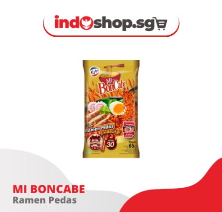 Instant Spicy Fried Noodle Bon Cabe Mie Goreng | Ramen Pedas | BonCabe #indoshop#