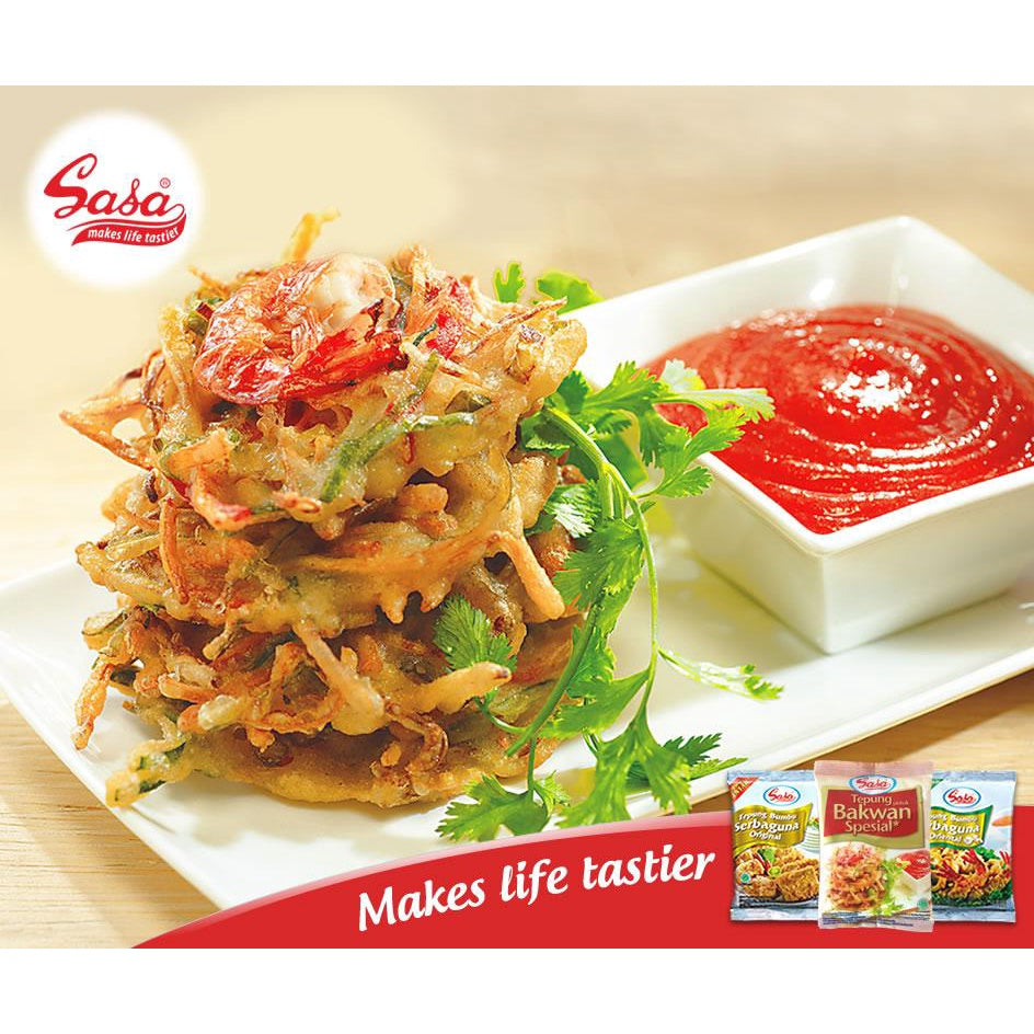Sasa Tepung Bumbu | Bakwan | Vegetable Fritters | Ayam Goreng | Tempe Tahu Goreng | Pisang Goreng | 75gr - 90gr