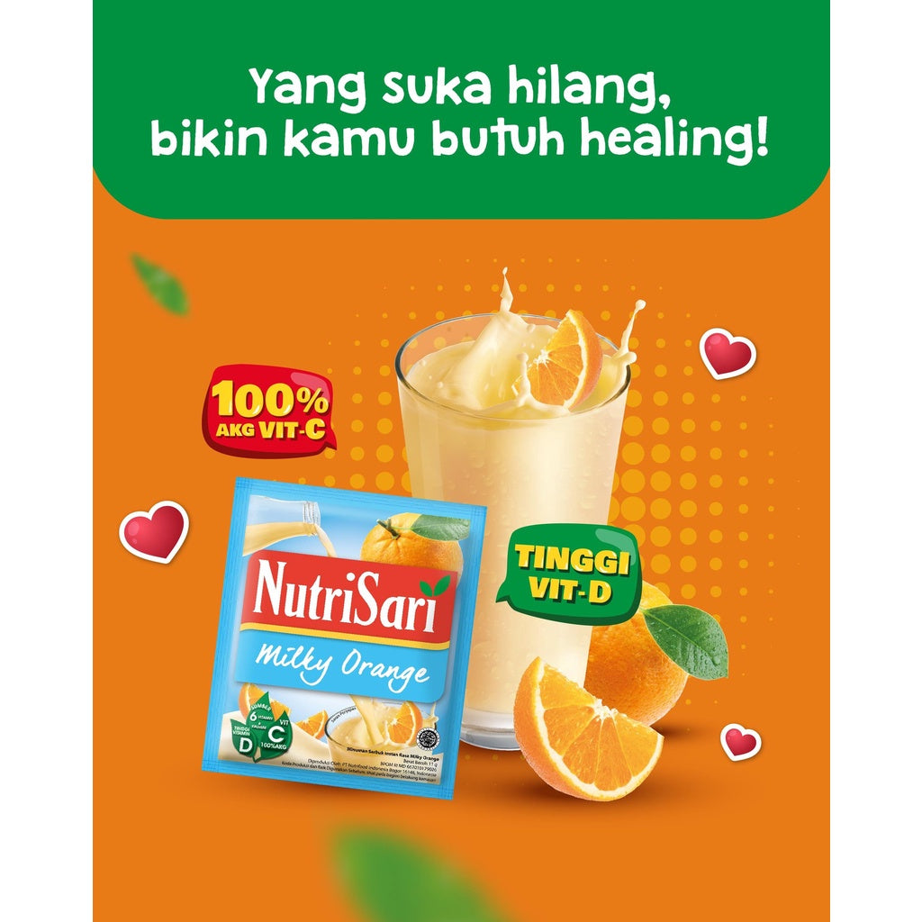 Instant Drink Sachet | Nutrisari 14g x 10 sachets | Orange | Apple | Lemon | Lime | Sour Sop | Water Melon - #indoshop#