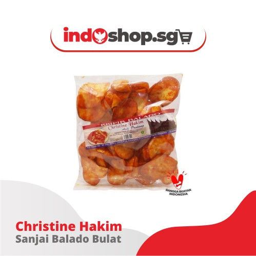 Crispy Cassava Chips | Kripik Balado | Sanjai Balado Christine Hakim 250 gr | Keripik Balado