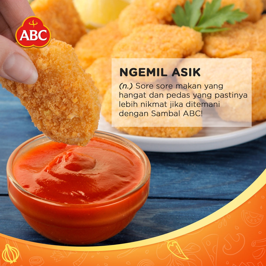 ABC Chili Sauce Sachet | Sambal ABC Sambel Asli sachet isi 1 pack isi 10 @20 gram | Indonesian Chili