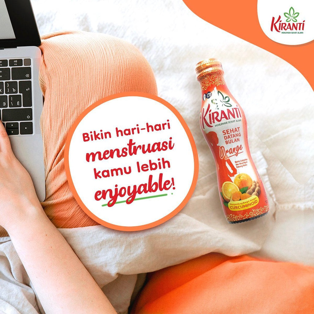 Kiranti Herbal drink bottle 150ml healthy drink to help relieve menstrual pain #indoshop#