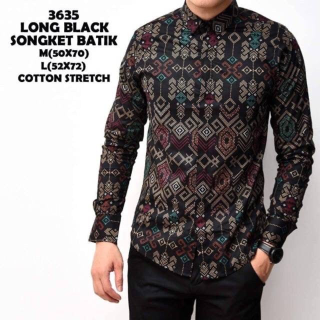 Kemeja Batik Pria Lengan Panjang Aljosa
