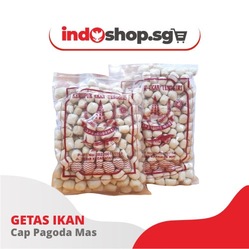 Mackerel Fish Crackers Ready to eat | Kerupuk Getas Ikan Tenggiri Cap Pagoda Mas | Keropok | Kropok