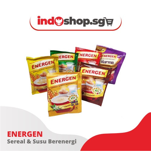 Energen Instant Cereal | Sereal Coklat, Vanila, Kurma, & Jagung | Cereal Chocolate | Vanilla | Dates | Corn | Ginger