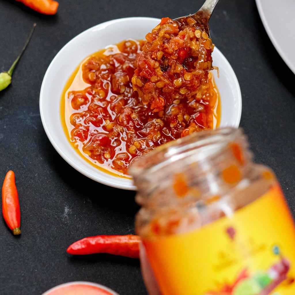 Chili Paste Ready to eat | Sambal Bu Djui | Mercon | Peda | Kecombrang | Petir | Crispy Terbang | Cumangi | Pingit #indoshop#