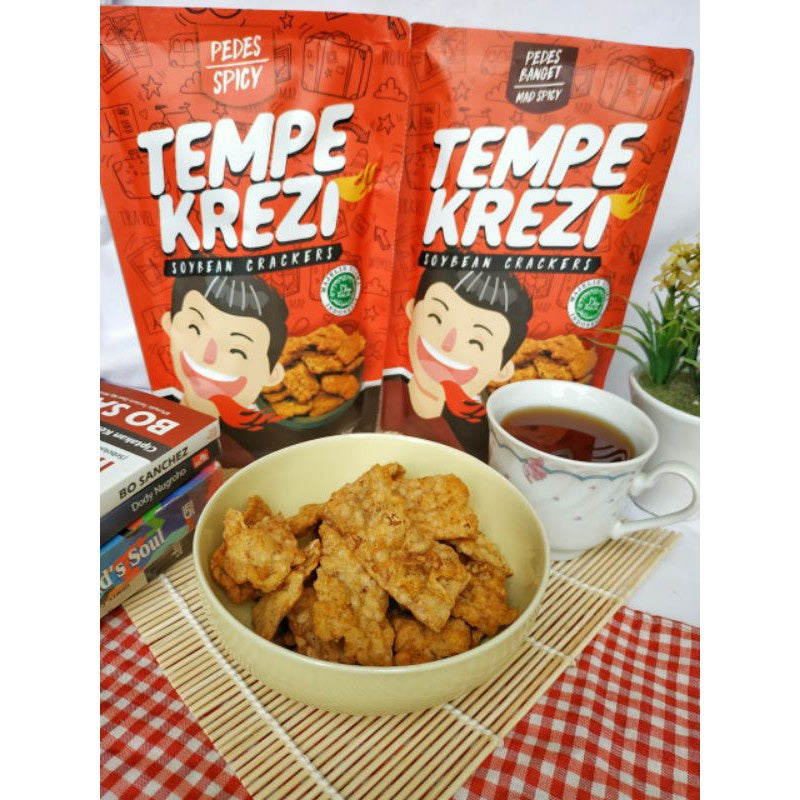Tempe Chips | Keripik Tempe Krezi 100 gr | Tempeh Chips