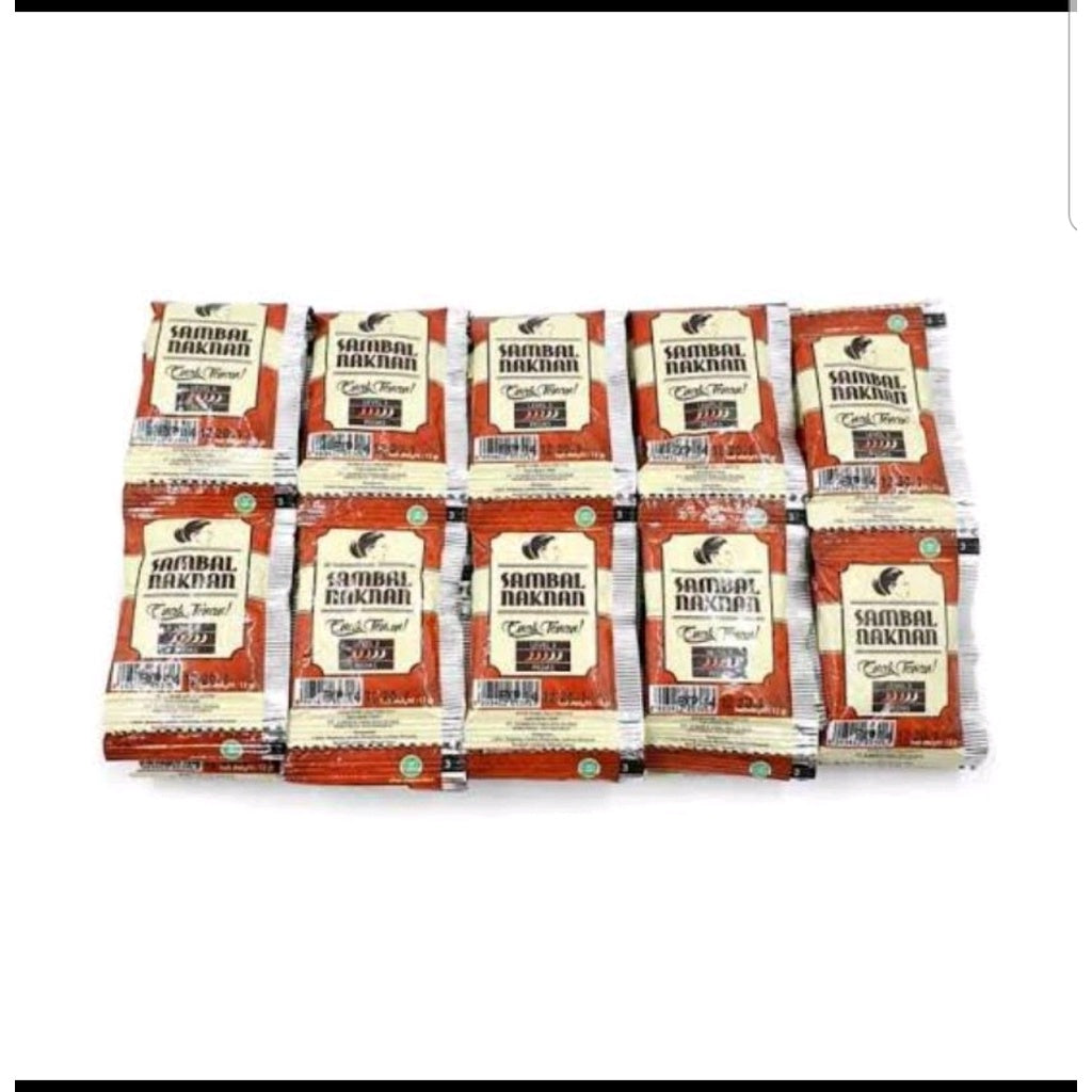 Chili Ready to eat | Sambal Naknan Sachet Level 3 50pcs at 12gr | Sambel | Indonesian Chili #indoshop#