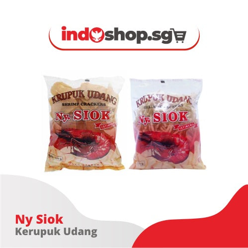 Raw Prawn Cracker 500gr | Krupuk Udang Ny Siok | 1 Carton Oval 18pkt Stick 17pkt