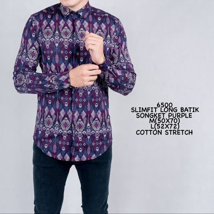 Kemeja Batik Pria Lengan Panjang Aljosa