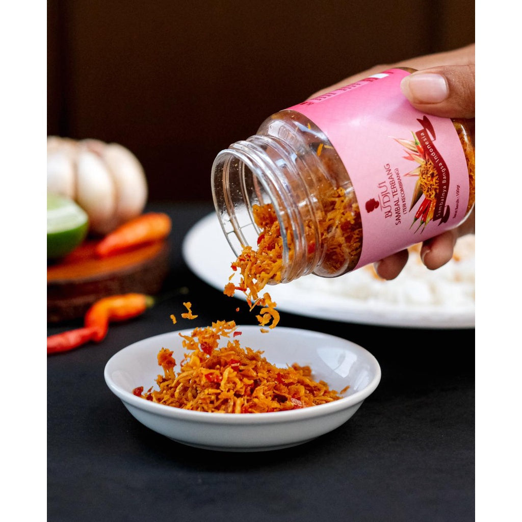 Chili Paste Ready to eat | Sambal Bu Djui | Mercon | Peda | Kecombrang | Petir | Crispy Terbang | Cumangi | Pingit #indoshop#