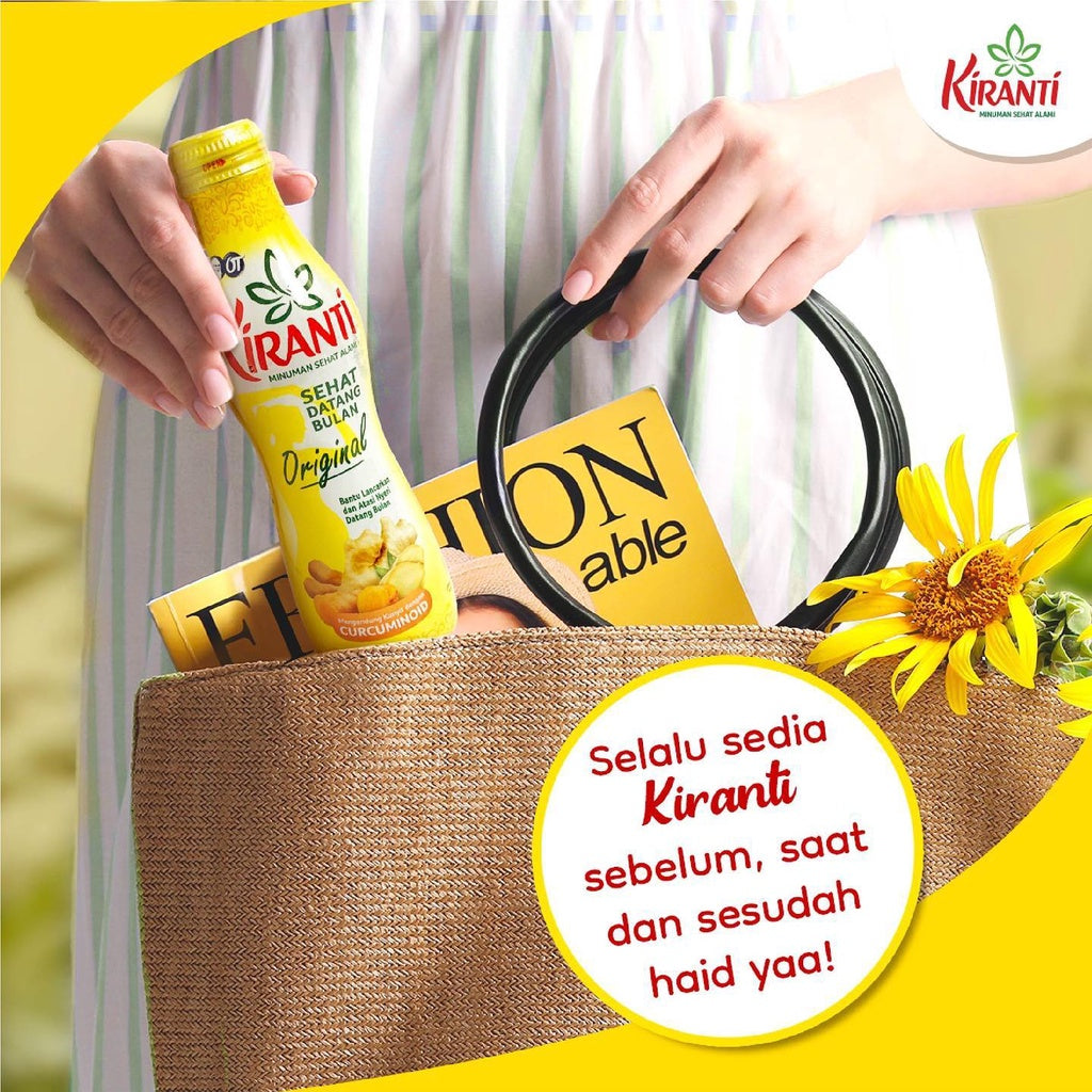 Kiranti Herbal drink bottle 150ml healthy drink to help relieve menstrual pain #indoshop#