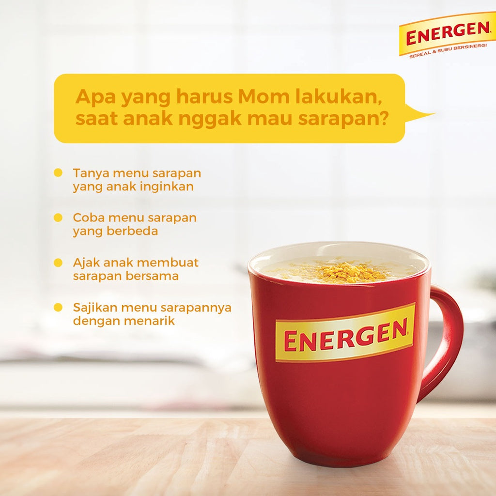 Energen Instant Cereal | Sereal Coklat, Vanila, Kurma, & Jagung | Cereal Chocolate | Vanilla | Dates | Corn | Ginger