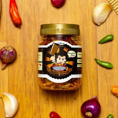 Spicy Fried Onion Chili Sambal Mertua - Bawang Goreng Pedas (80 gr) | Indonesian Chili