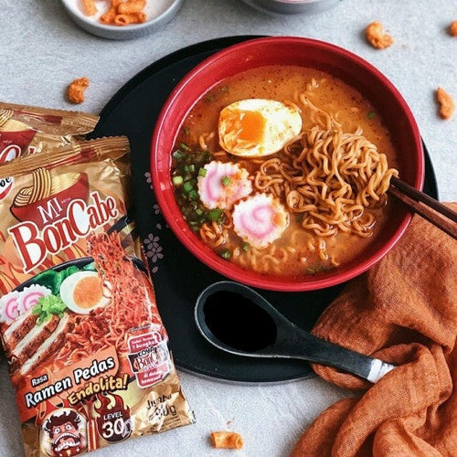 Instant Spicy Fried Noodle Bon Cabe Mie Goreng | Ramen Pedas | BonCabe #indoshop#