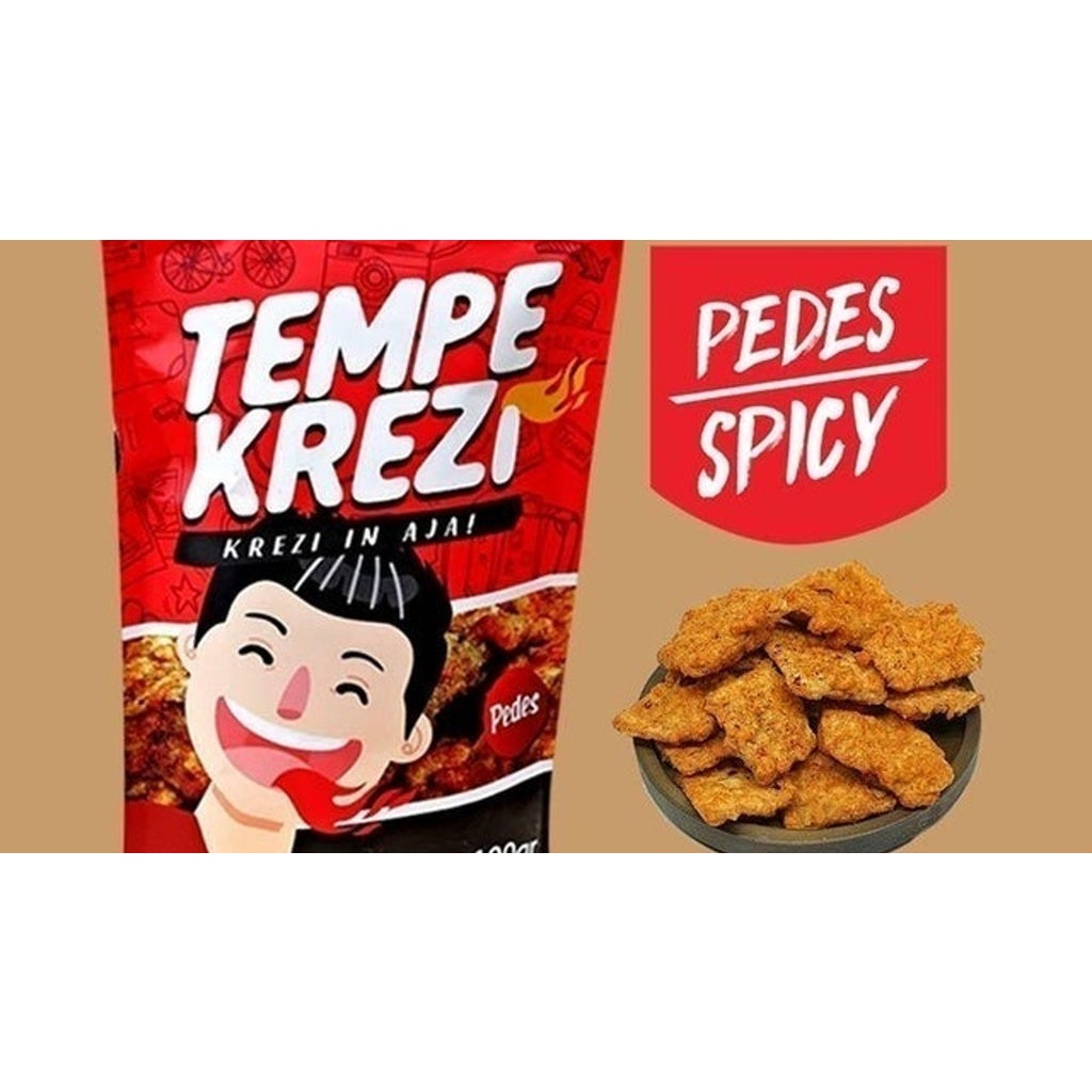 Tempe Chips | Keripik Tempe Krezi 100 gr | Tempeh Chips