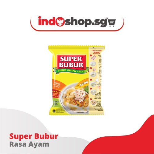 Instant Porridge Super Bubur Abon Sapi & Ayam 45 gr | Beef Floss Instant Porridge | Chicken Instant Porridge