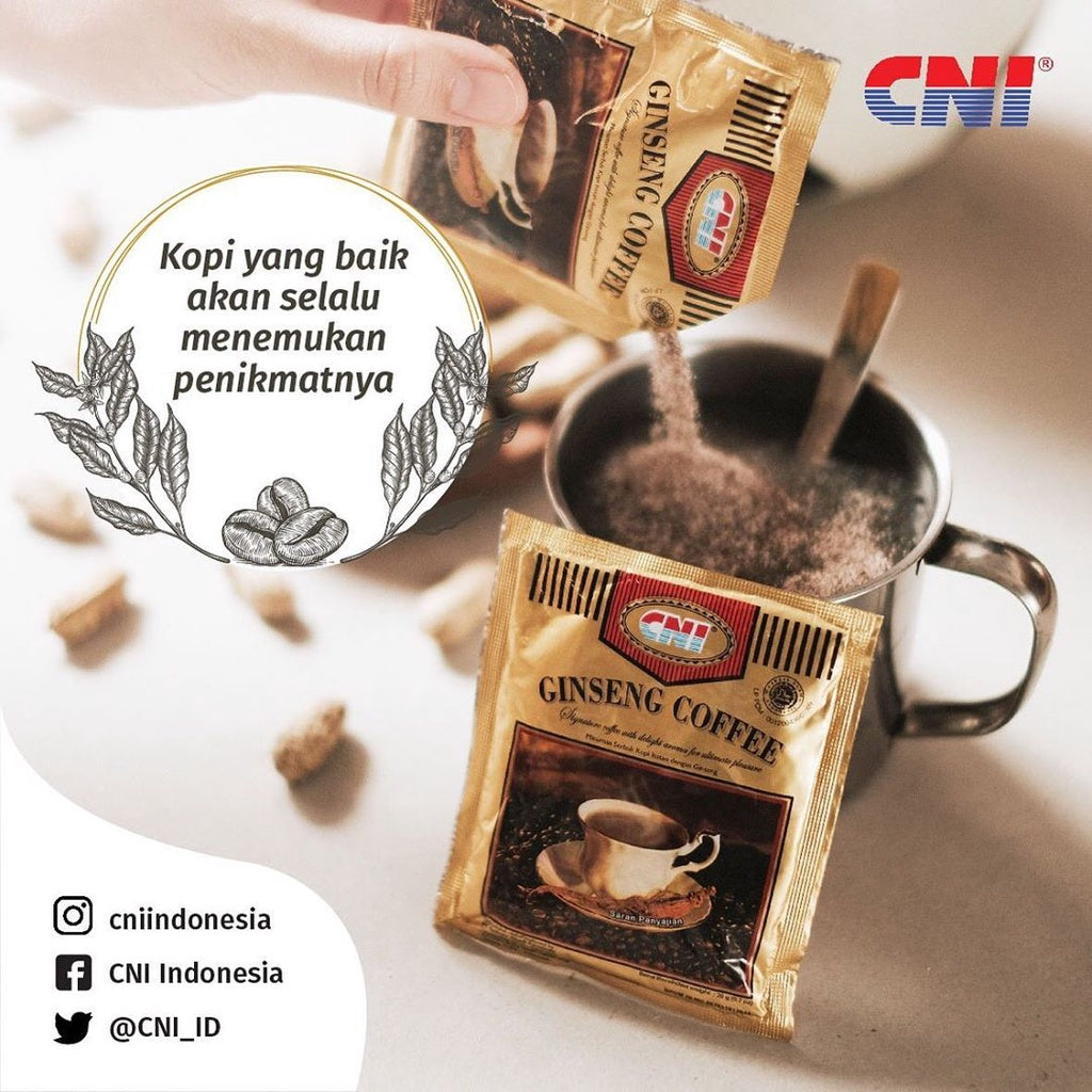 Ginseng Coffee CNI - Kopi Ginseng Asli (20 Sachets x 20g) #indoshop#