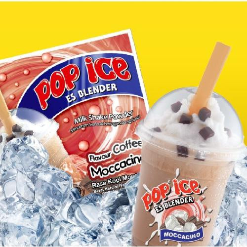 Pop Ice Avocado, Mango, Cappuccino, Strawberry & Vanilla Blue 1 renteng 10 pcs