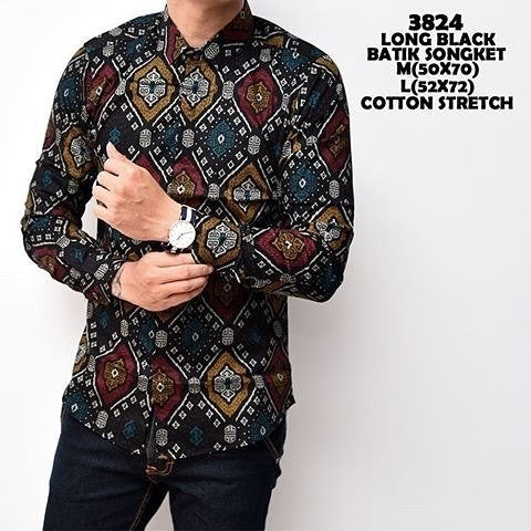 Kemeja Batik Pria Lengan Panjang Aljosa