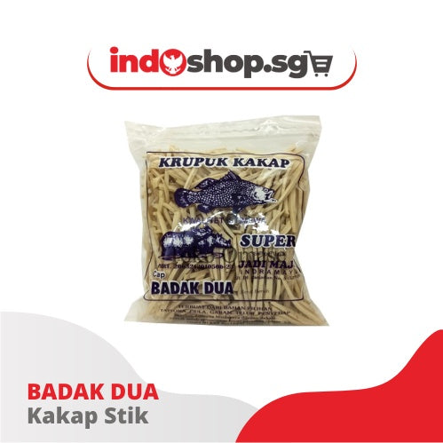 Snapper Fish or Prawn Cracker Raw | Kerupuk Stick Badak Dua 500 gr