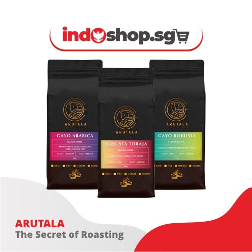 Arutala Kopi | Gayo Robusta | Gayo Arabica | Toraja Rantebua Robusta | Indonesian Coffee | Coffee Bean Coarse Fine #indoshop#
